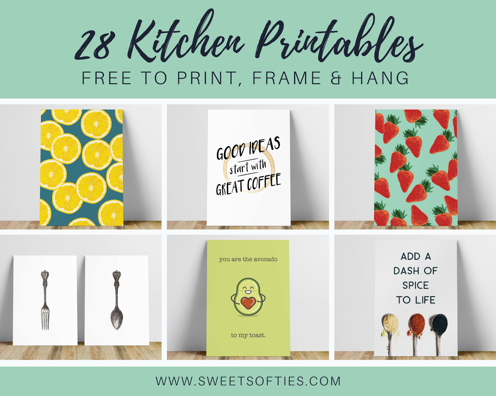28 Free Kitchen Printables - Sweet Softies