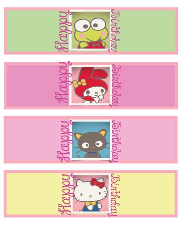 Hello Kitty Printables: Silverware Wraps - Mandys Party Printables