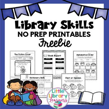 Library Skills No Prep Printables FREEBIE