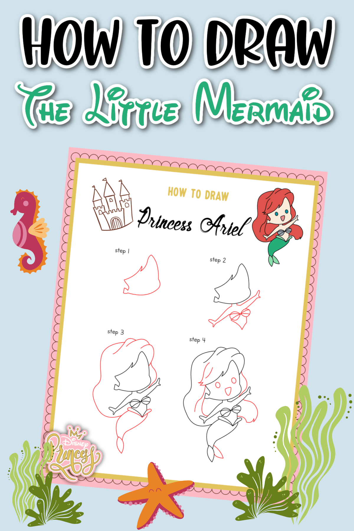 printables little mermaid