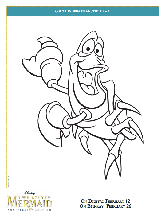 Free Printable Little Mermaid Coloring Pages #LittleMermaidBluray ...