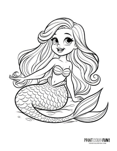 printables little mermaid