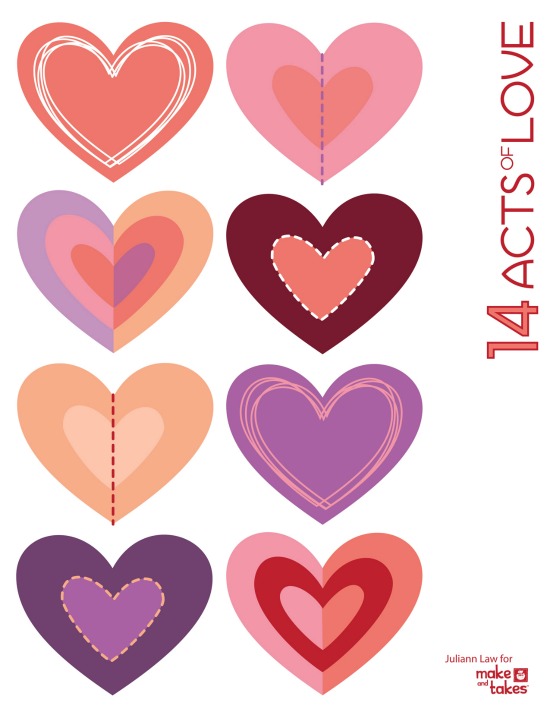 Valentines Count Down + Free Printable - Make and Takes