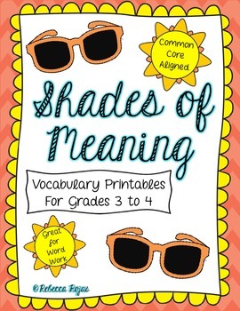 Shades of Meaning Printables