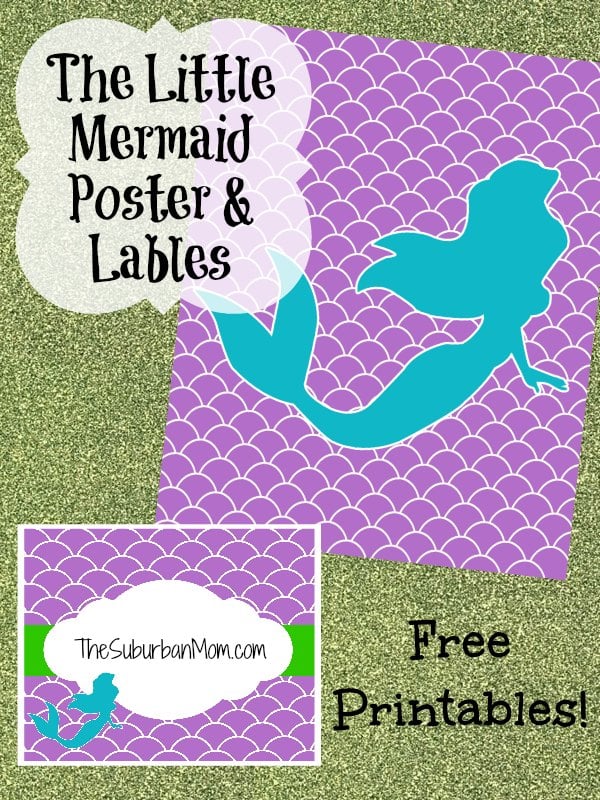 The Little Mermaid Party Poster &  Labels ~ Free Printable ...