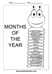 printables months of the year