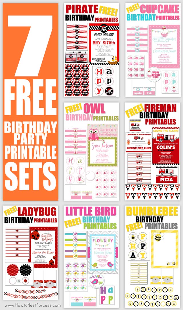 FREE Birthday Party Printables - How to Nest for Less™