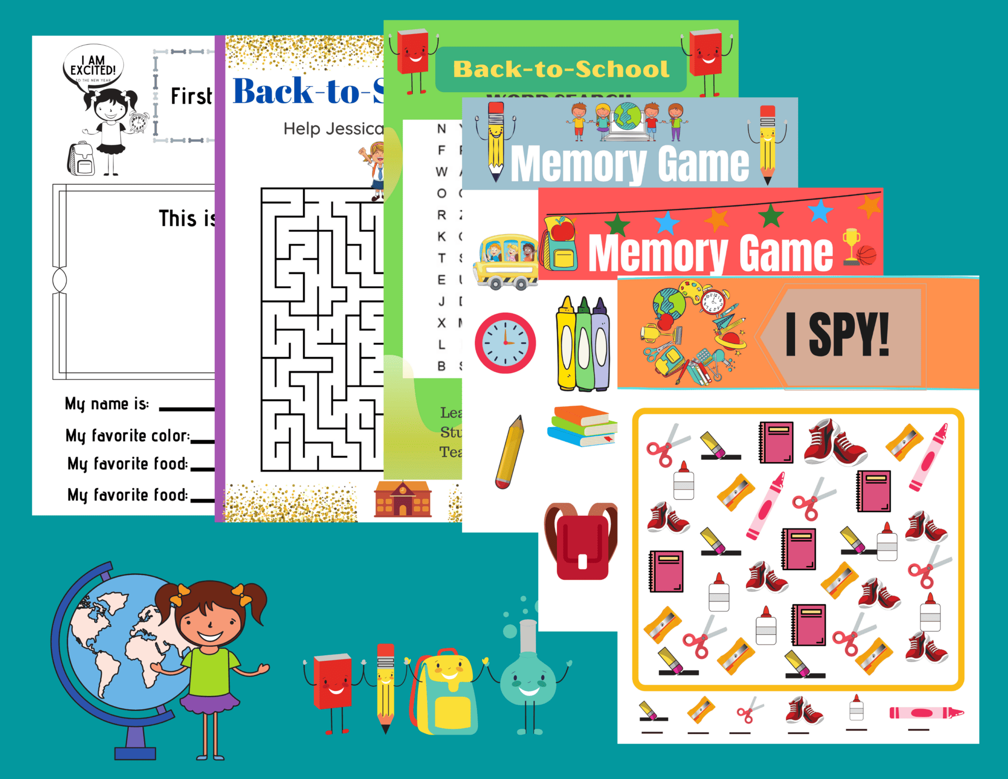 Free Printable Back to School Worksheets - About a Mom
