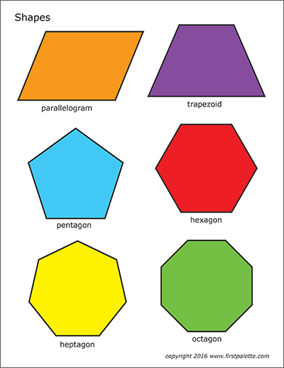 Basic Shapes | Free Printable Templates &  Coloring Pages ...