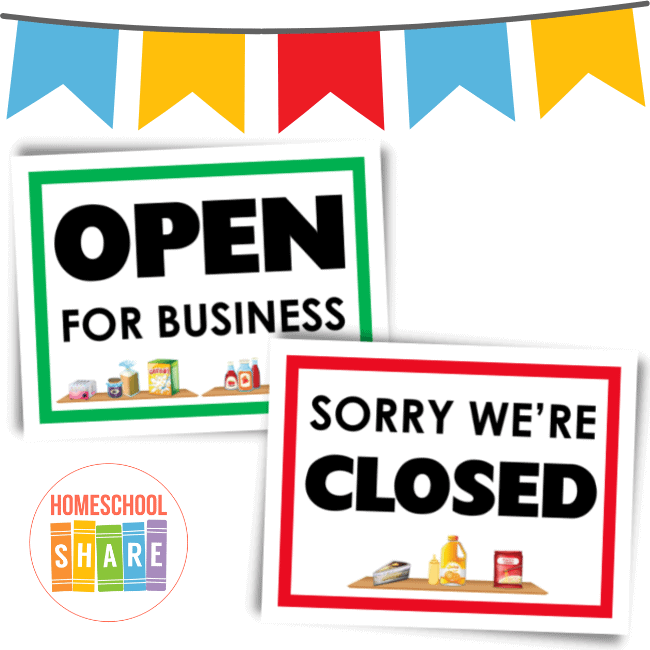 Pretend Play Grocery Store - Homeschool Share
