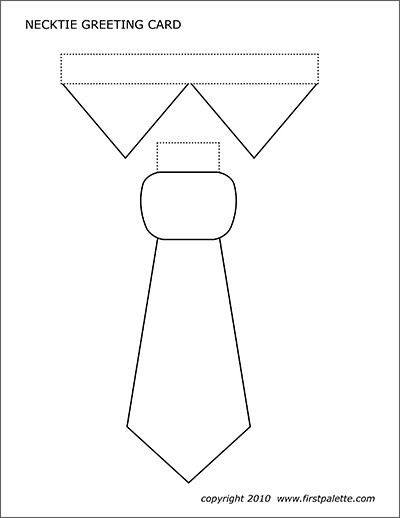 Necktie Greeting Card Templates | Free Printable Templates ...