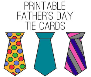 Printable Fathers Day Tie Cards < Life Your Way