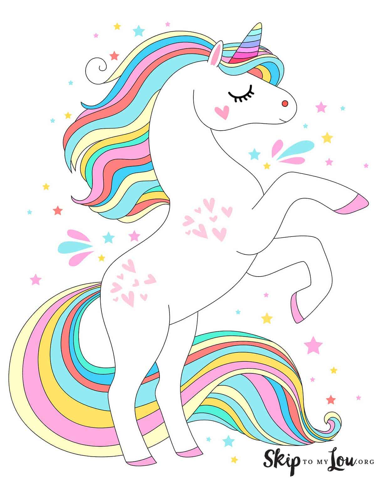 printables unicorn