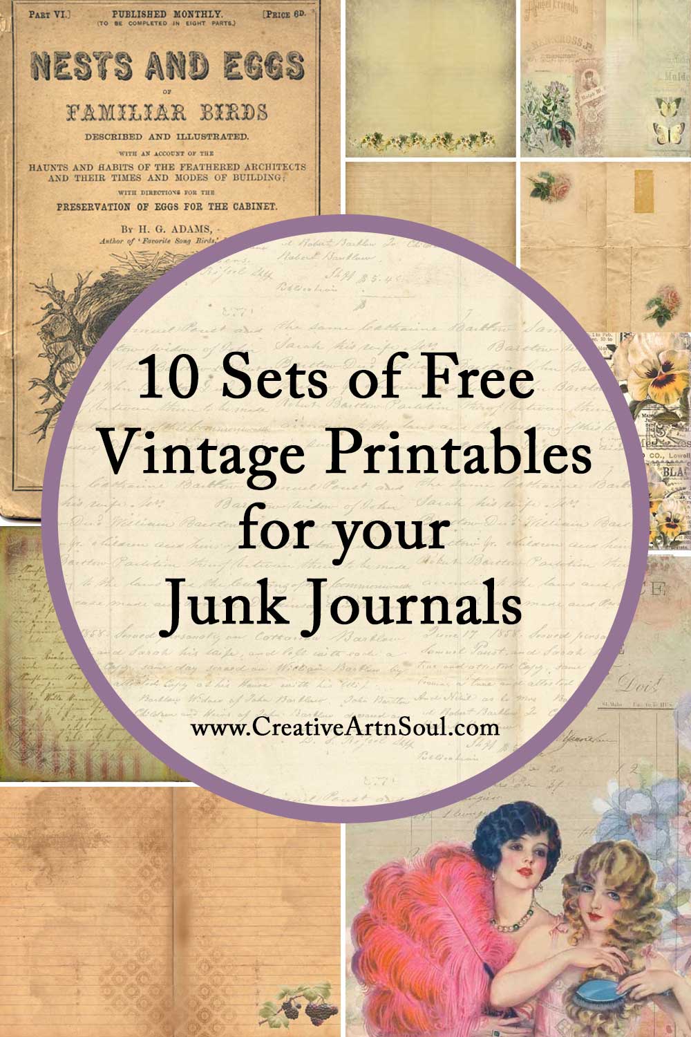printables vintage pinterest