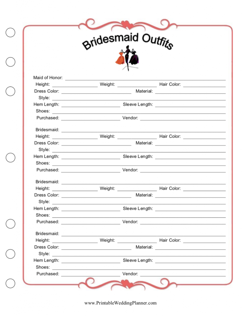 Printable Wedding Planner | Free Printables