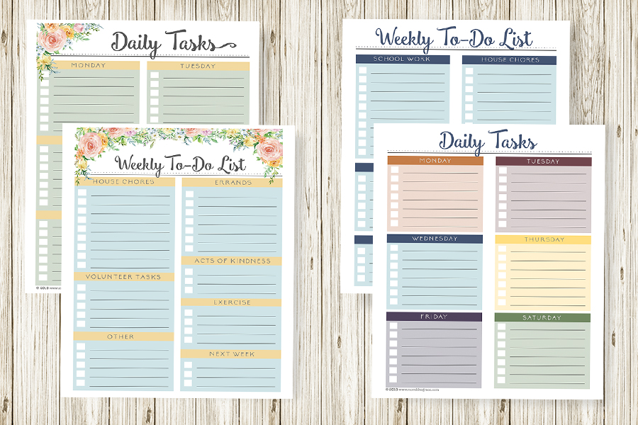 Free Printable Weekly Planners: For Mom and Kids | More Like Grace
