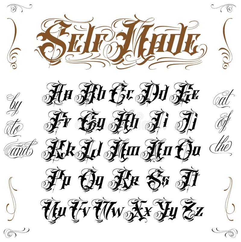 Tattoo Old English Stock Illustrations - 1,329 Tattoo Old English ...