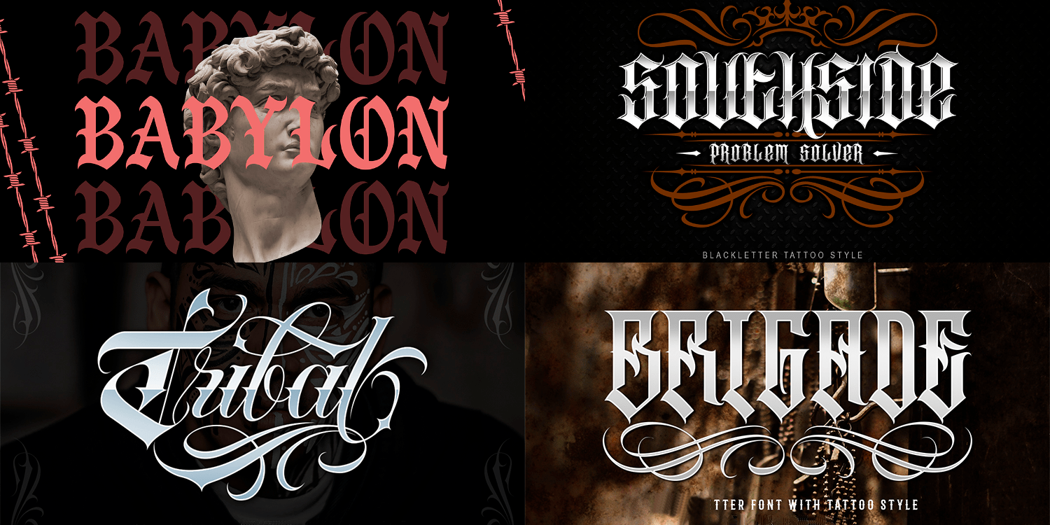 Hip Hop Fonts, Tattoo, Graffiti, and Modern Calligraphy | Bypeople