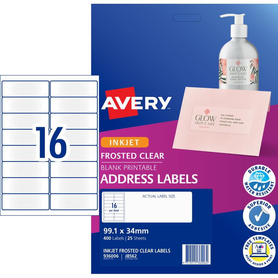 Custom Clear / Transparent Vinyl Address Sticker Labels