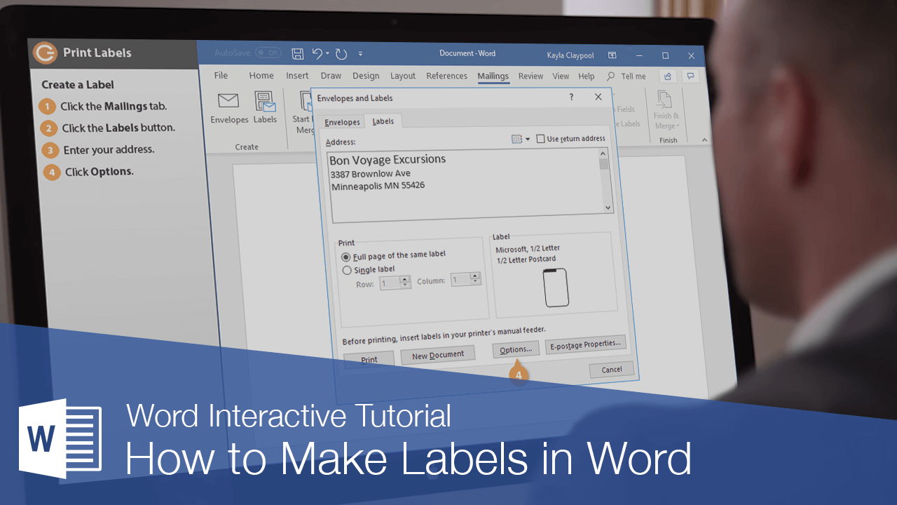 How to Make Labels in Word | CustomGuide