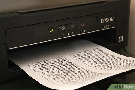 printing address labels on epson printer