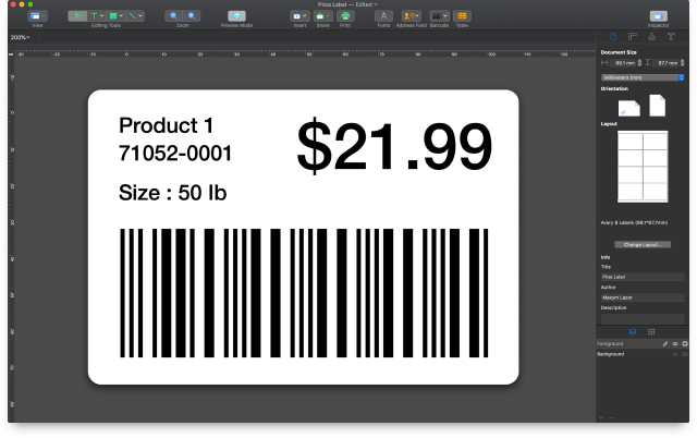 Label Maker for Mac | Swift Publisher
