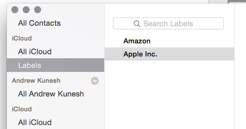 printing address labels with mac