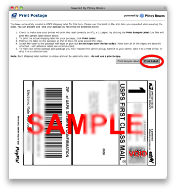 printing address labels with mac