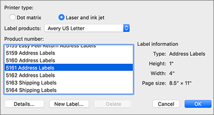 Use Avery templates in Word for Mac - Microsoft Support