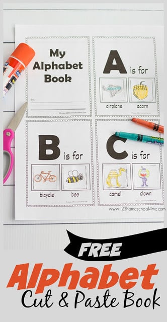 FREE FREE Printable Cut and Paste Alphabet Worksheets