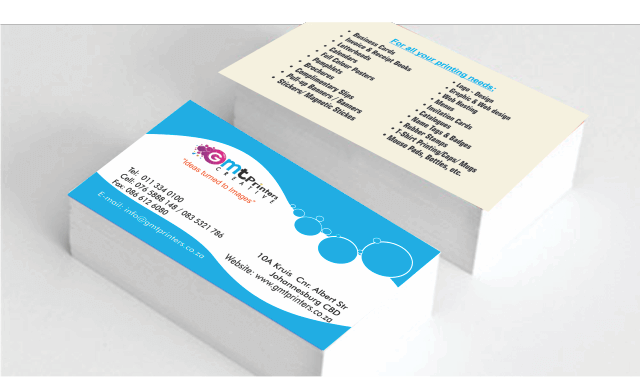 printing business cards johannesburg