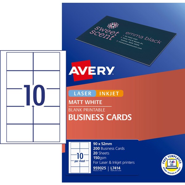 printing business cards laser printer