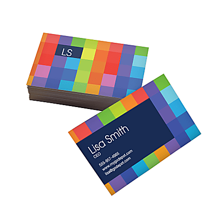 Custom Standard Business Cards 3 12 x 2 Box Of 250 - Office Depot