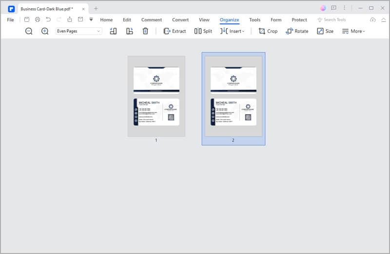 printing business cards pdf