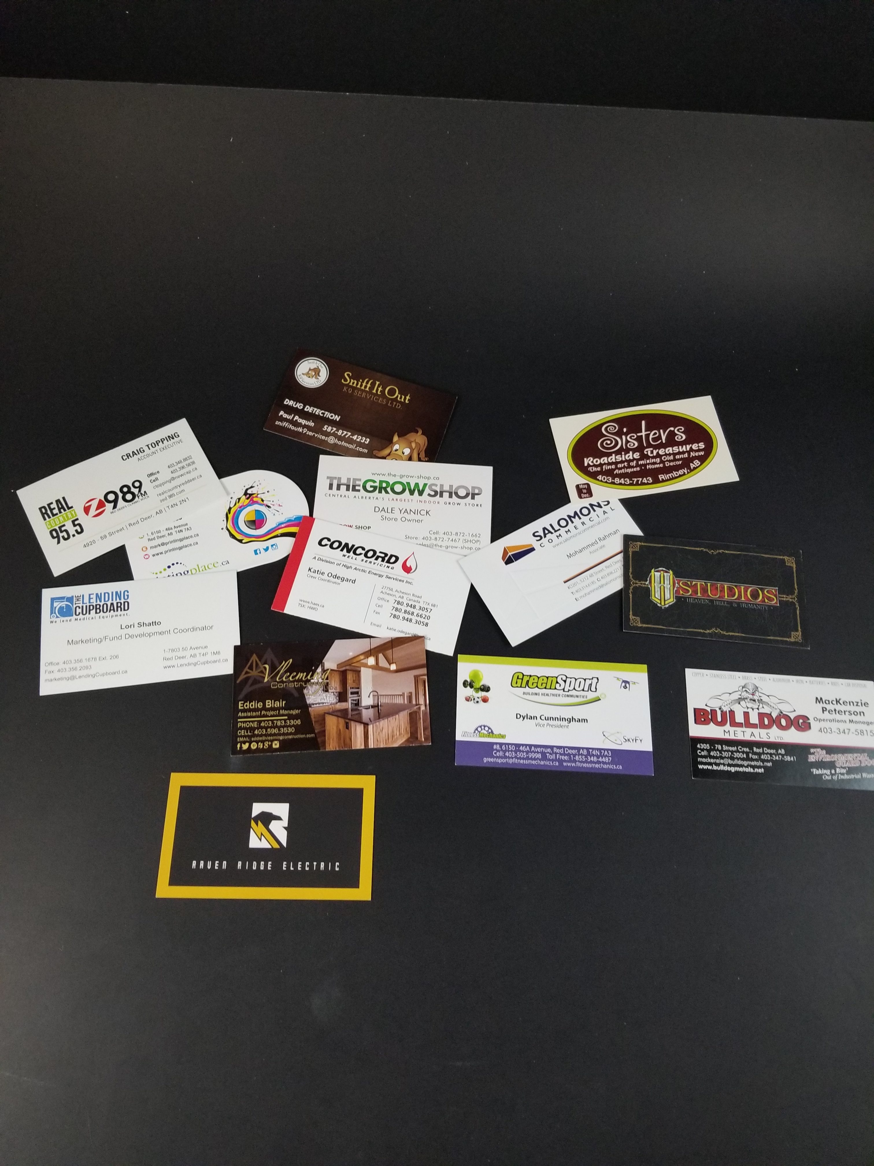 printing business cards red deer
