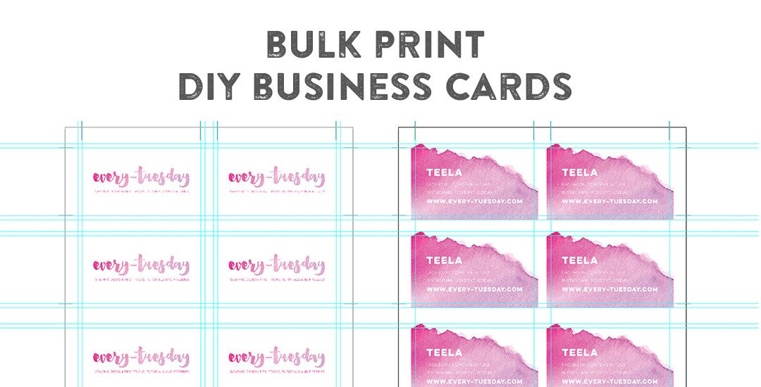 printing business cards with indesign