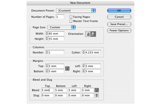 InDesign Files - How to Set Up Business Card Layout Design for Press.
