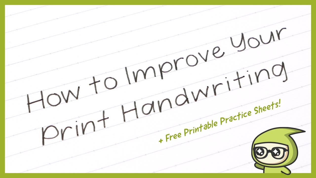 How to Improve Your PRINT Handwriting! ?️