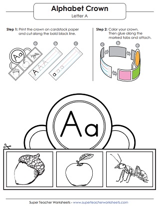 printing letter a worksheets