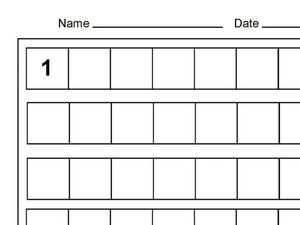 Printing Numbers to 50 Worksheet for Kindergarten - 1st Grade ...