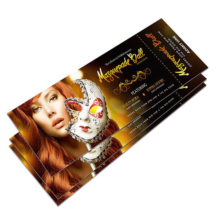 printing of raffle tickets cost