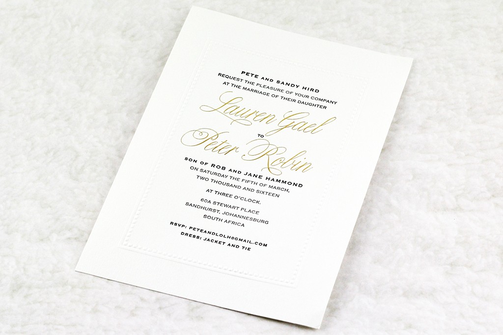 Wedding Invitations | Wedding Stationery | South Africa | Secret ...