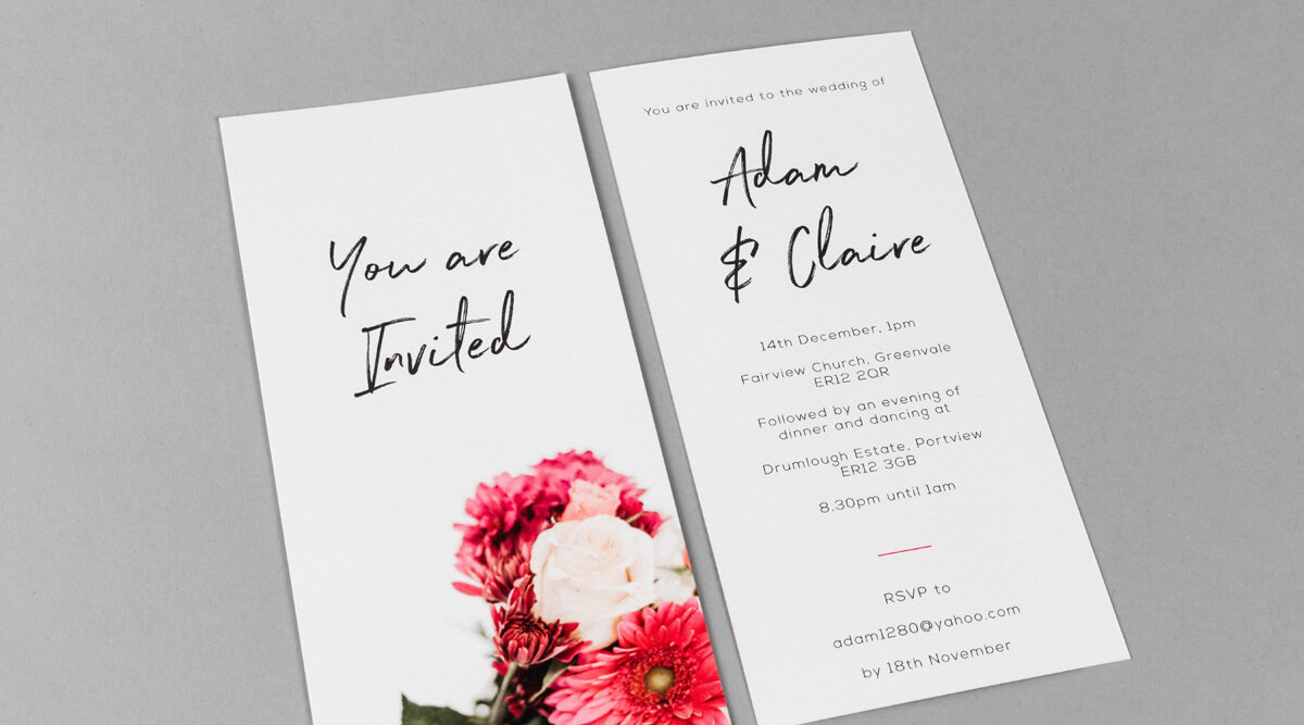 printing own wedding invitations uk