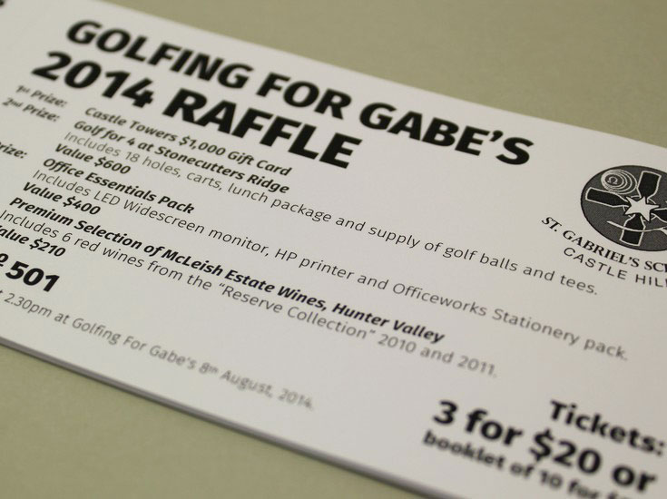printing raffle tickets brisbane