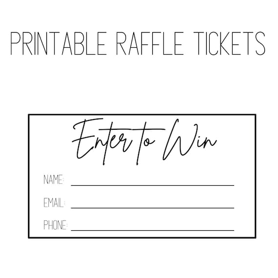 printing raffle tickets free