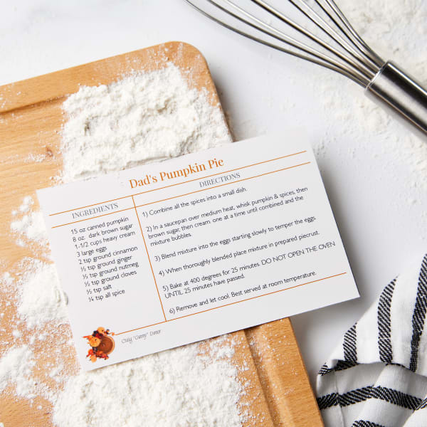 printing recipe cards word