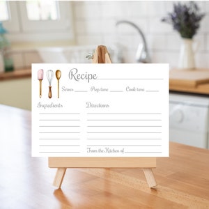 printing recipe cards word