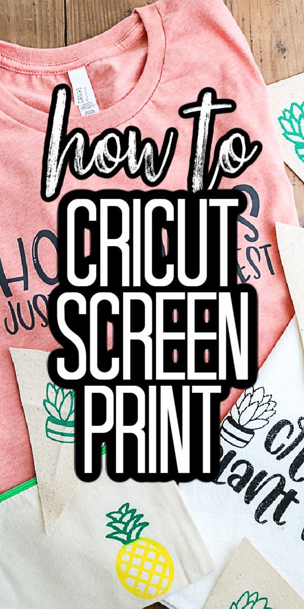 Cricut Screen Print: How to Screen Print with Vinyl