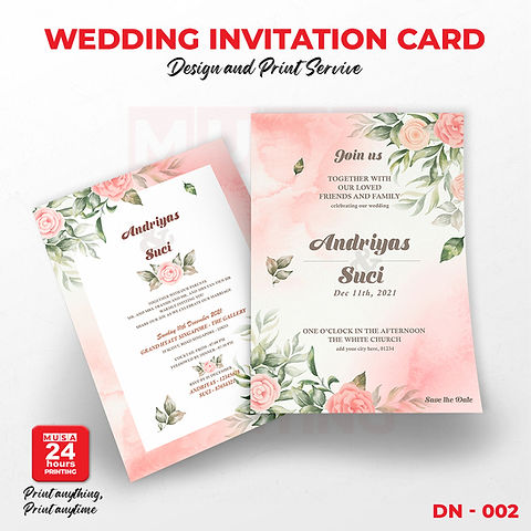 printing wedding cards at home