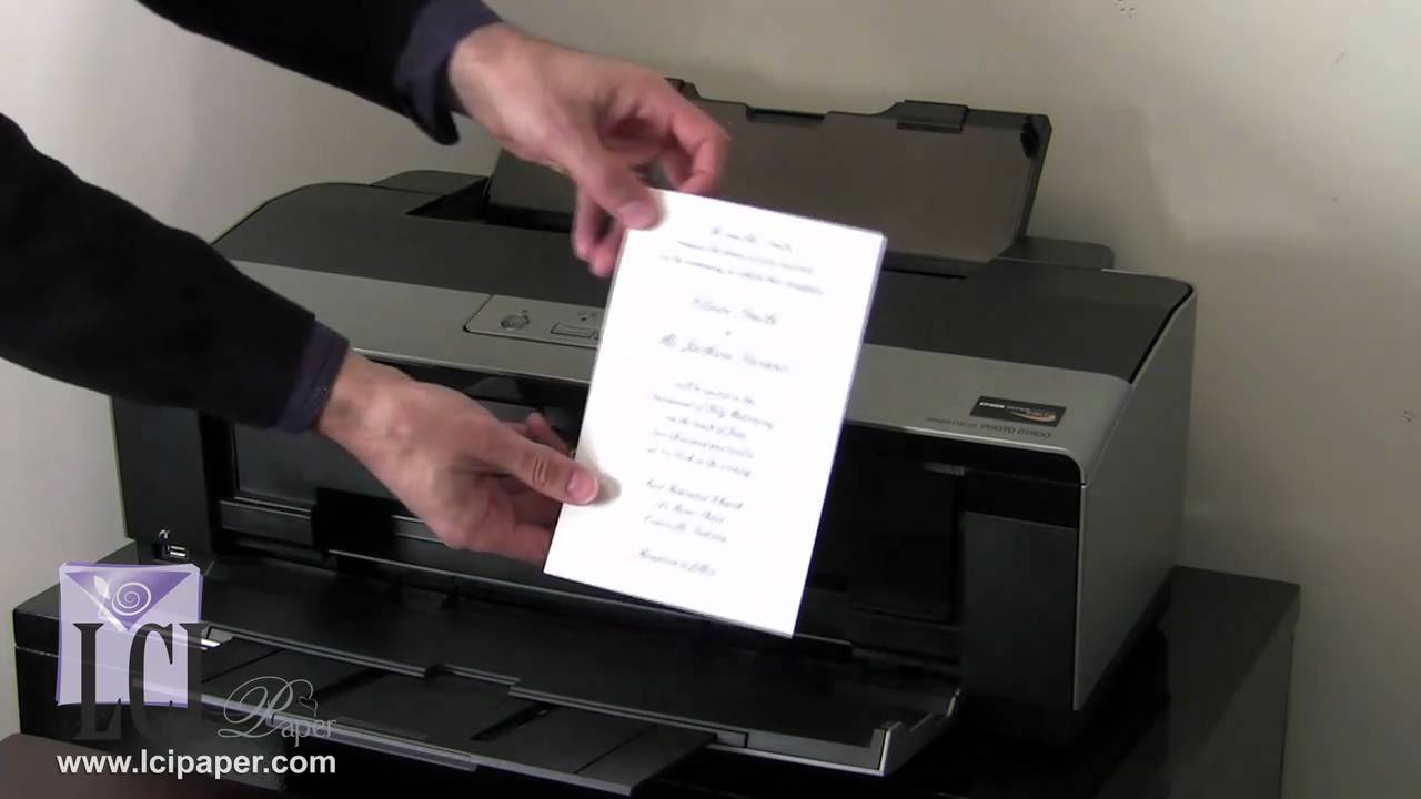 printing wedding cards at home